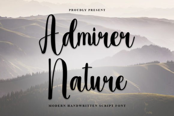 Admirer Nature: A Festive Typeface for Handmade Holiday Magic