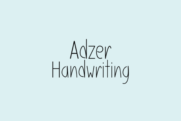 Adzer: A Whimsical Handwritten Font That Brings Personality to Brand Design