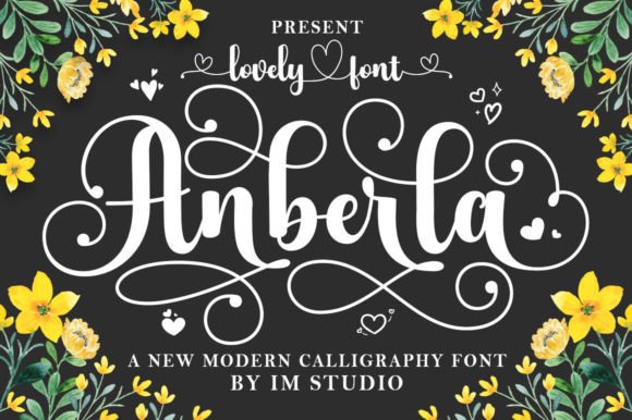 Anberla: A Versatile Handwritten Font for Crafters and Makers