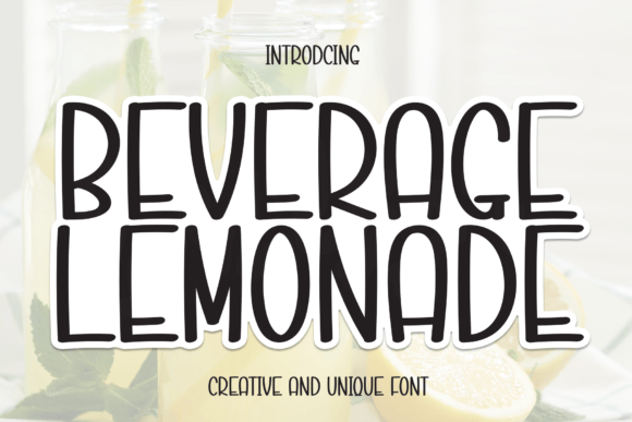 Beverage Lemonade: A Refreshing Script Font for Editorial Design