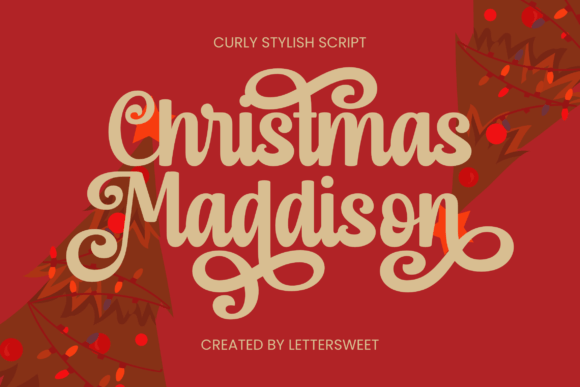 Christmas Maddison: A Romantic Handwritten Font for Festive Branding Projects