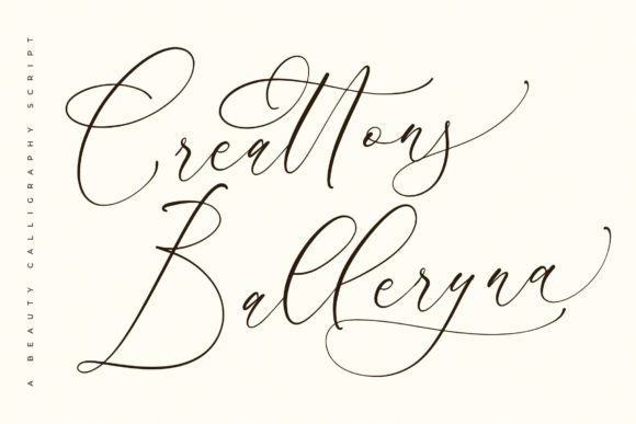 Creattons Balleryna: A Designer’s Font for Elegant Branding and Modern Calligraphy