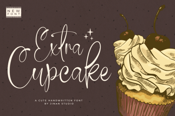 Extra Cupcake: A Sweet Script Font for Crafters and Product Makers