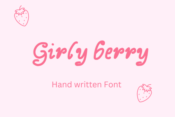 Girly Berry: A Sweet Script Font for Editorial Design and Digital Publishing