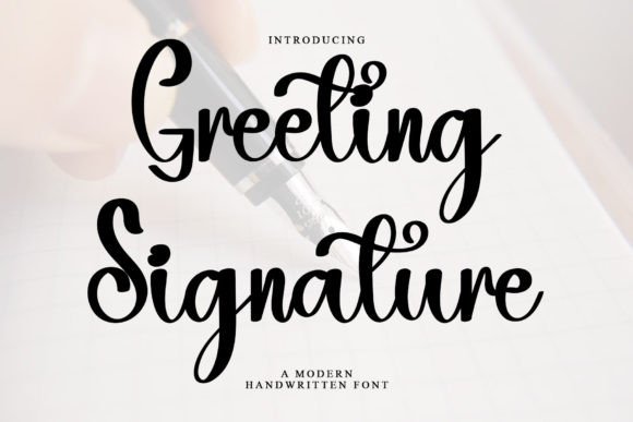 Greeting Signature Font: A Sweet Touch for Professional Branding