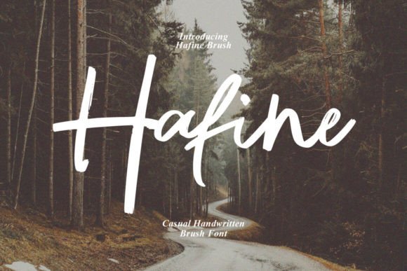 Hafine Brush: A Craft-Friendly Typeface for Handmade Brands and Creative Sellers