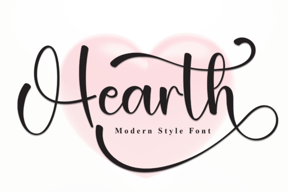 Hearth: A Charming Script Font for Crafters and Product Designers