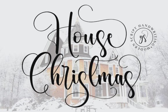 House Christmas: A Handwritten Typeface for Elegant Web Design