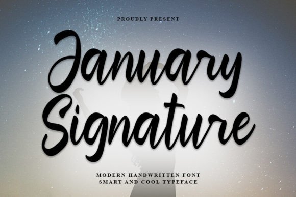 January Signature: A Festive Typeface for Editorial Joy