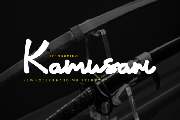 Kamusari: A Modern Handwritten Font for Casual Elegance in Branding