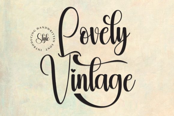 Lovely Vintage: A Handwritten Font for Editorial Design and Digital Publishing
