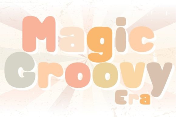 Magic Groovy Era: A Nostalgic Typeface for Vibrant Editorial Design
