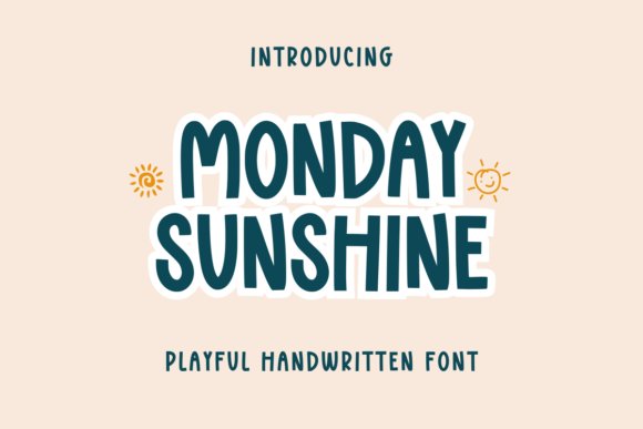 Monday Sunshine Font: Adding Cheer to Handmade Designs