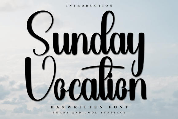 Sunday Vocation: A Festive Typeface for Digital Branding and Web Design