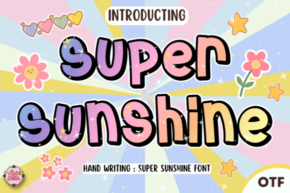 Super Sunshine: A Festive Hand-Lettered Font for Seasonal Branding