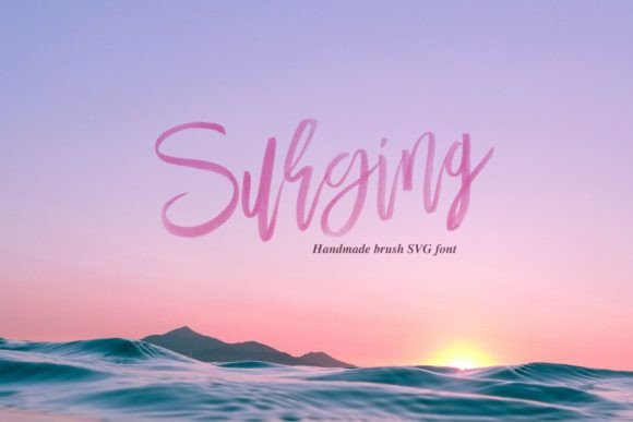 Surging Font: A Dynamic Script for Modern Web and Digital Design