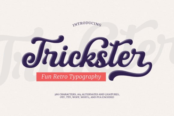 Trickster Font: Elevate Your Craft Projects with Timeless Elegance