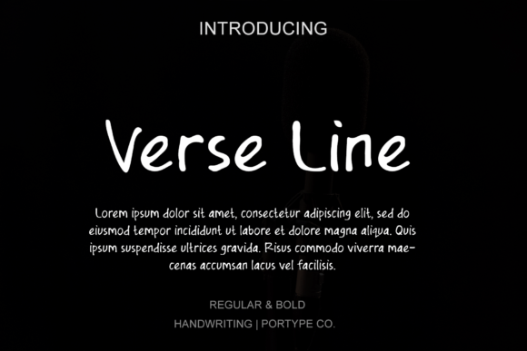 Verse Line: A Handwritten Font for Modern Editorial Design