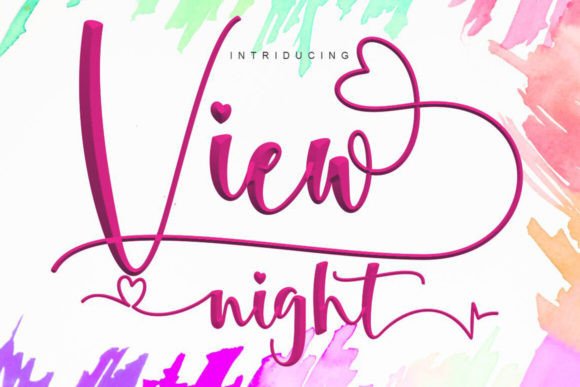 View Night: A Handmade Script Font That Elevates Craft and Product Design