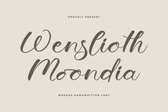 Wenslioth Moondia: A Modern Handwritten Font for Campaign-Ready Design