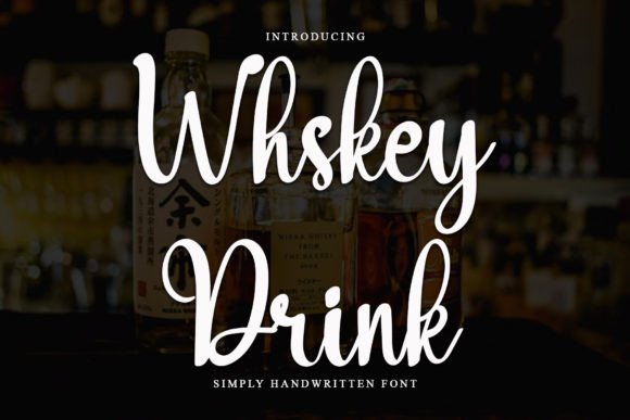 Whiskey Drink: A Stylish Script Font for Modern Branding Projects