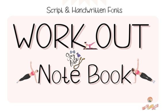 Workout Note: A Handwritten Font That Brings Energy to Handmade Product Design