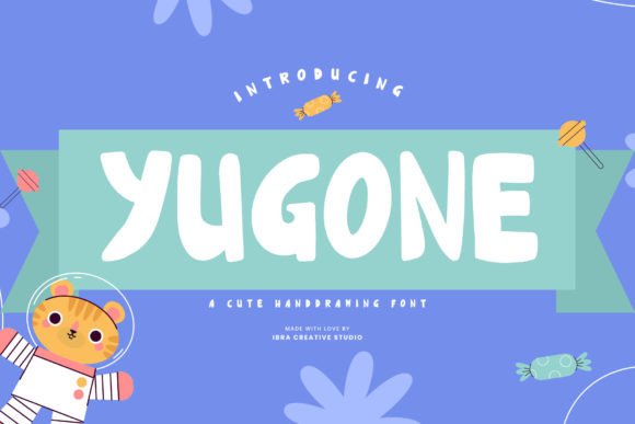 Yugone: A Hand-Drawn Script Font with Whimsical Charm for Brand Designers